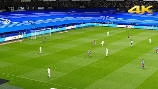 PES 2021 • ULTRA REALISTIC El Clasico • Real Madrid Vs Barcelona Gameplay and Graphics Mod • 4K