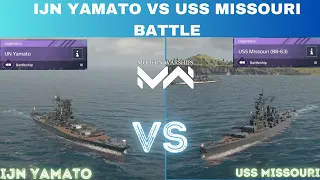 Modern Warships Yamato vs Missouri🔥
