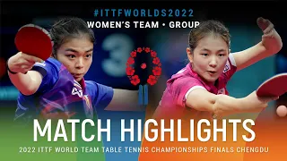 Highlights | Aueawiriyayothin Wanwisa (THA) vs Kim Nayeong (KOR) | WT Grps | #ITTFWorlds2022