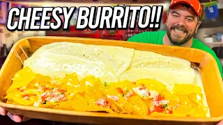 Jefe's Cheesy Steak and Chicken 5lb Mexican Burrito Challenge!!