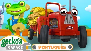 Problemas com o Trator! | 1 HORA de Garagem do Gecko em Português | Desenhos Animados Infantis