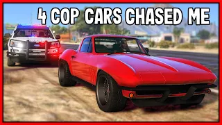 GTA 5 Roleplay - 4 COP CARS CHASED ME! EPIC ESCAPE | RedlineRP #894