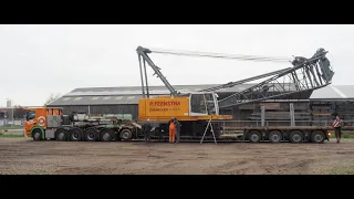 Crawler Crane Loaded for Transport Sumar