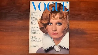 1968 January ASMR Magazine Flip Through: Vogue British Edition Sue Murray Faye Dunaway