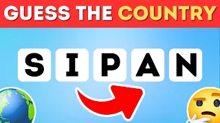 Guess The Country By It's Scrambled Name | 4 Stages