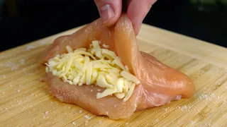 Füllen Sie die Hühnerbrust mit Käse  Saftige Hühnerbrust  Einfaches Rezept #29