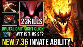 NEW 7.36 UPDATE Innate Ability Right Click 100% Physical Crit Hit Like a Truck Shadow Fiend Dota 2