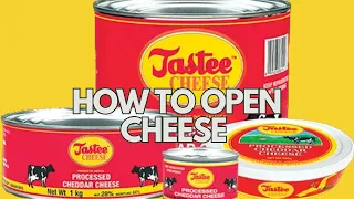 How to easily open a tin of Tastee’s Jamaican Cheese🧀