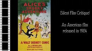 Silent Film Critique: Alice's Spooky Adventure (1924)