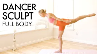 30 MIN FULL BODY DANCER PILATES SCULPT | No Equipment Home Workout