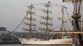 Armada de Rouen 2023 - Arrivée du bateau mexicain - Le Cuauhtémoc