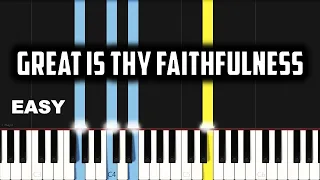 Great Is Thy Faithfulness | EASY PIANO TUTORIAL BY Extreme Midi
