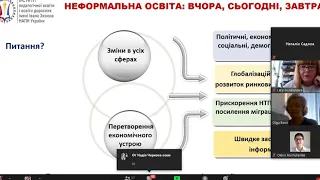 18 06 2020 Вебінар  Неформальна освіта дорослих вчора, сьогодні, завтра