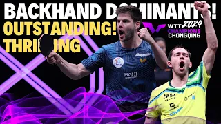 Hugo Calderano vs Dimitrij Ovtcharov | Backhand Swifts! WTT Champions Chongqing 2024 PPTV Review