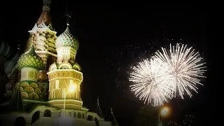 Салют на Красной площади - Новый год 2014 / Salute in Moscow - New Year 2014