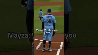 Everett Mayza and Toby Swanson threw the first pitch to their dads 💙 #NextLevel