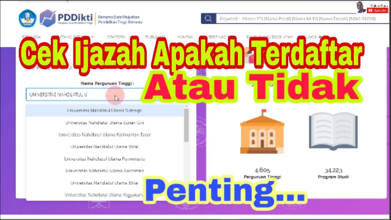 Unduh Cara Cek Ijazah Dikti, Cek Ijazah Terdaftar Di Pddikti.kemdikbud ...