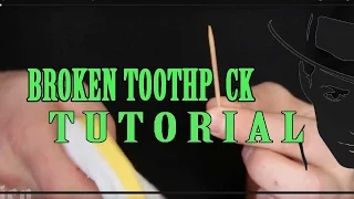 Broken Toothpick Trick Tutorial🤔-Julien Magic