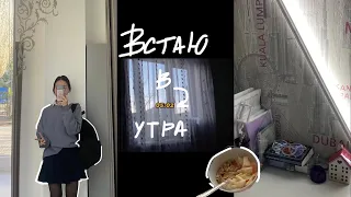 встаю в 5 утра *влог*