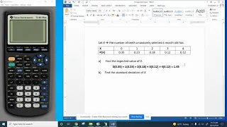 Calculator Tutorial: Expected Value (Discrete Random Variables)