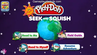 Play-Doh Seek and Squish Gameplay - Learn Vocabulary for Kids