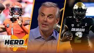 Should Shedeur Sanders enter 2024 NFL Draft, Justin Fields paralleling Zach Wilson? | The Herd