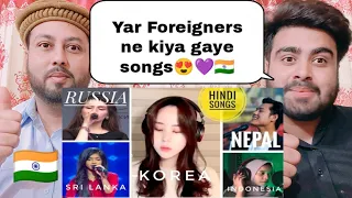 Foreigners Singing Hindi Songs | Korean Indonesian , Russian , Nepalis | Shocking Pakistani Reaction