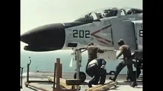 Aircraft Carrier Deck Ops Vietnam War 1960s