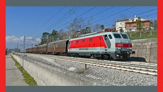 LINEA CASERTA/FOGGIA : treno storico, invii materiale e frecce sul doppio e semplice binario.