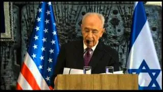 President Peres Honors Obama with President's Medal