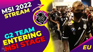 G2 Team Entering Stage at MSI 2022 ft. G2 Caps Dad 💪