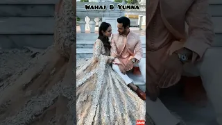 Wahaj Yumna Walima look | wedding Campaign #terebin