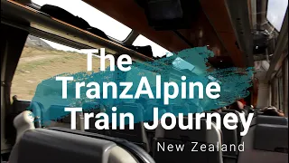 The TranzAlpine Train; The Most Scenic New Zealand Train Journey; between Christchurch & Greymouth.