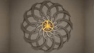 Assembly of 3D printed kinetic sculpture