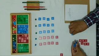 División con divisor de dos cifras ( sistema Montessori )