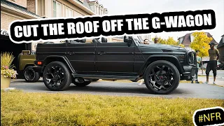 THIS GUY ACTUALLY CUT THE ROOF OFF HIS G-WAGON !!!