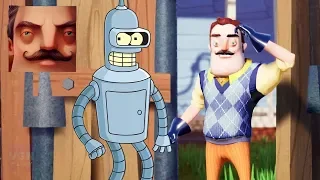 Hello Neighbor Bender (Futurama) Act 2 Walkthrough Gameplay VGN Play (89)