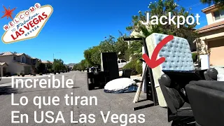 Toneladas de cosas buenas en las calles lo que tiran en USA Las Vegas #184