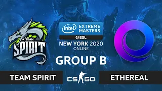 CS:GO - Team Spirit vs. Ethereal [Nuke] Map 1 - IEM New York 2020 - Group B - CIS