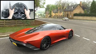 Forza Horizon 4 McLaren Speedtail (Steering Wheel + Paddle Shifter) Gameplay