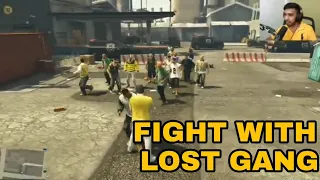 BIG FIGHT WITH LOST GANG || GTA V || Techno Gamerz || Ujjwal || Ujjwal Fan club |