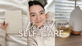 Prioritize SELF-CARE during your period | My therapist-approved routine for relaxation and healing