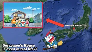 Amazing 😍🤑 Doraemon and Nobita house in Google Earth & Google map #doraemon