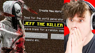 NIGDY NIE GRAJ na SEEDZIE JEFF THE KILLER w MINECRAFT 🔪😱!!!