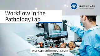 Workflow in a pathology lab from sample to diagnosis: