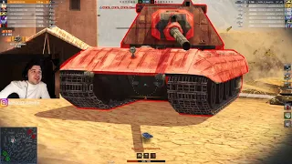 WoT Blitz -Главный турнирный танк против РАКЕТ● Как правильно убить Е100 -World of Tanks Blitz(WoTB)