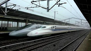 山陽新幹線N700系のぞみ：高速通過短編映像🚄