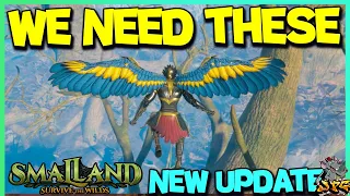 SMALLAND EXPLORING THE NEW UPDATE! Can We Unlock The Best Wing Set And New Armor?