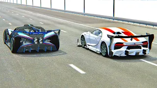 Bugatti Bolide vs Bugatti Chiron GTR - Drag Race 20 KM