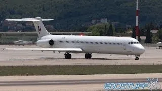 Aviatrans K - McDonnell Douglas MD-83 UR-CHL - Takeoff from Split airport SPU/LDSP